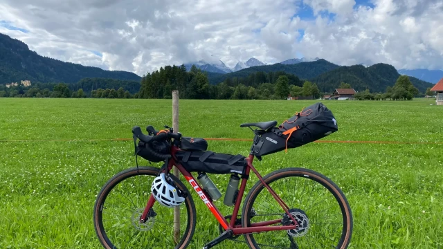 Fahhrad auf einer Bikepacking Tour in Deutschland