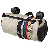 AGU Lenkertasche Roll Bag, 1,5L Fahrradtasche Lenker Vorne für Bikepacking, Wasserabweisend, Reflektierend, Einfache Montage, 100% Recyceltes Polyester - Vintage